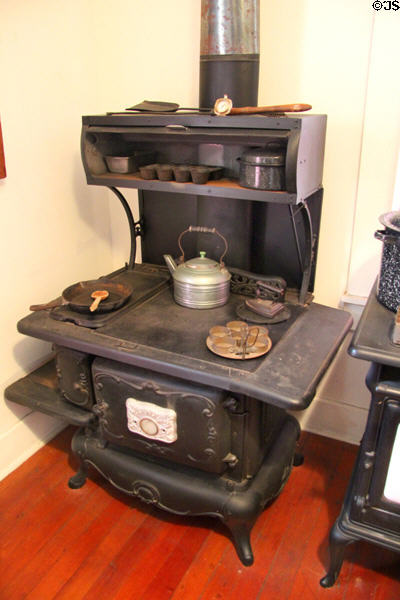 Wehrle wood stove at Davis House Museum. San Diego, CA.