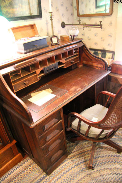 Roll top desk at Davis House Museum. San Diego, CA.