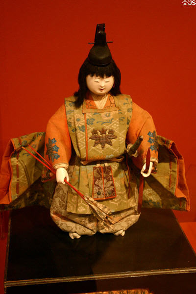 Japanese puppet archer (Edo 19thC) at Mingei Museum. San Diego, CA.