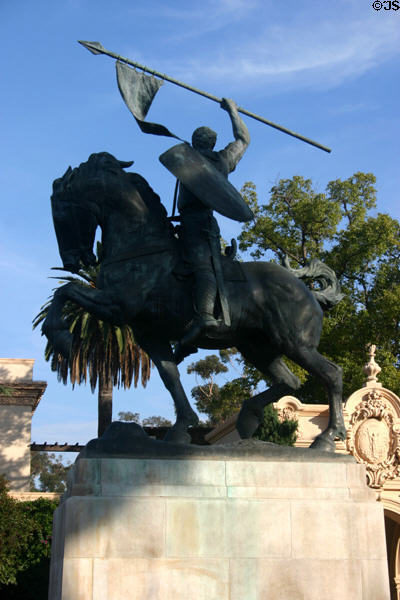 Statue of El Cid Campeador (1930) by Anna Hyatt Huntington in Balboa Park. San Diego, CA.
