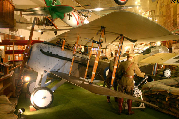 SPAD VII.c.1 (1916) biplane at San Diego Aerospace Museum. San Diego, CA.