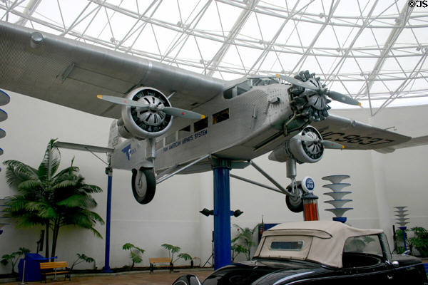Ford Trimotor passenger plane (1928) at San Diego Aerospace Museum. San Diego, CA.