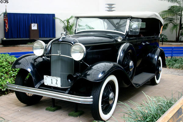 Ford V8 Phaeton motorcar (1932) at San Diego Aerospace Museum. San Diego, CA.