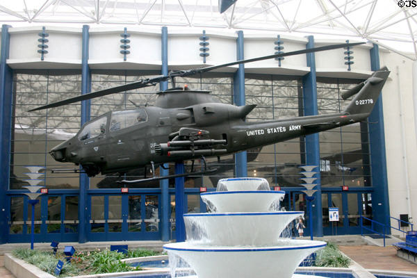 Bell AH-1E Cobra helicopter gunship at San Diego Aerospace Museum. San Diego, CA.