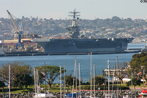 Aircraft carrier USS America (1964) (CVN-66). San Diego, CA.