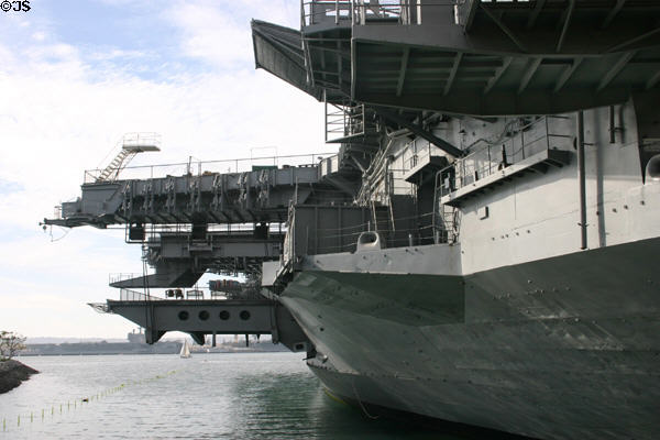 Elevator of Midway aircraft carrier. San Diego, CA.