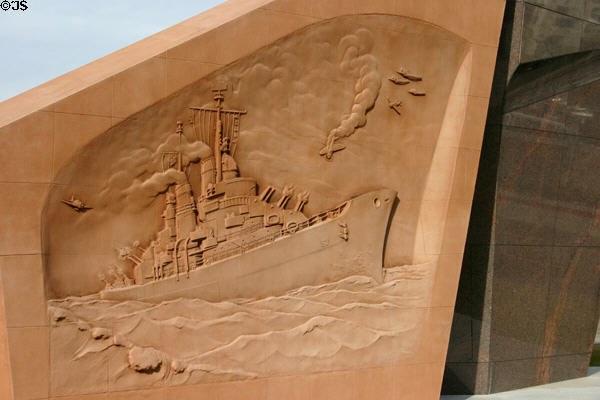 USS San Diego Light Cruiser (CL-53) memorial by Eugene Daub & Louis Quaintance. San Diego, CA.