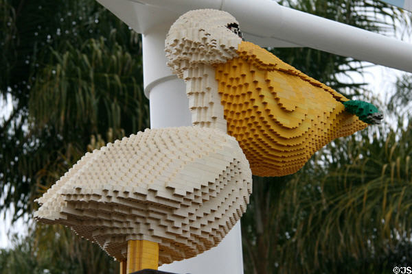 Lego pelican at Legoland California. Carlsbad, CA.