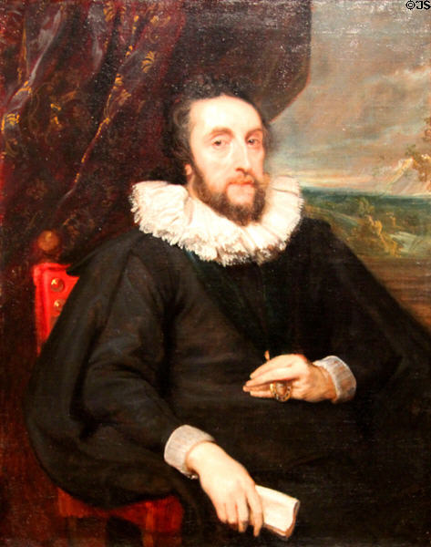 Portrait of Thomas Howard, Second Earl of Arundel (c1620-1) by Anthony van Dyck at J. Paul Getty Museum Center. Malibu, CA.
