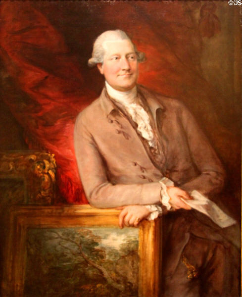 Portrait of James Christie (1778) by Thomas Gainsborough at J. Paul Getty Museum Center. Malibu, CA.