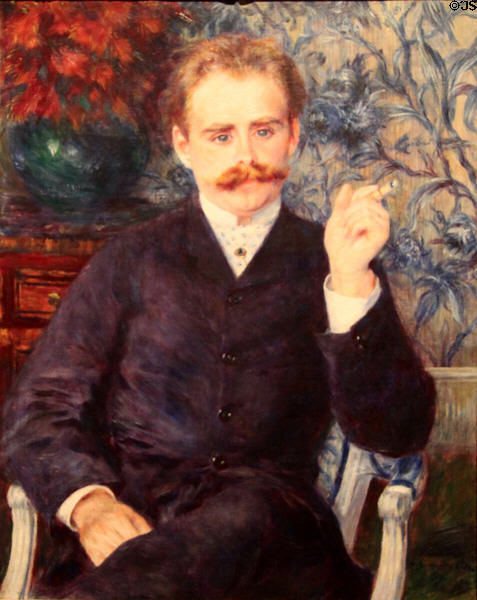 Albert Cahen d'Anvers portrait (1882) by Pierre-Auguste Renoir at J. Paul Getty Museum Center. Malibu, CA.