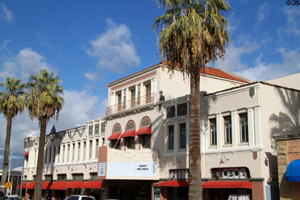Fox Event Center (former West Coast Redlands Theatre) (1928) (123 Cajon St.). Redlands, CA. Architect: Lewis A. Smith.
