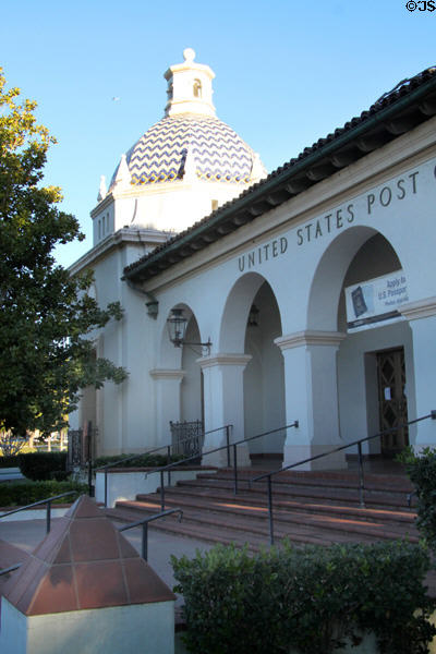 Redlands U.S. Post Office (1933) (201 Brookside Ave.). Redlands, CA. Architect: G. Stanley Wilson. On National Register.