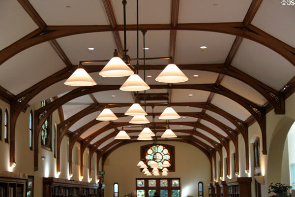 Ceiling beams in A.K. Smiley Library. Redlands, CA.