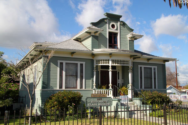 Victorian house (1905) of Historical Glass Museum (1157 Orange St.). Redlands, CA.