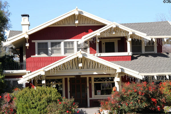 C.H. Wilkins House (1912) (330 W Cypress Ave.). Redlands, CA.