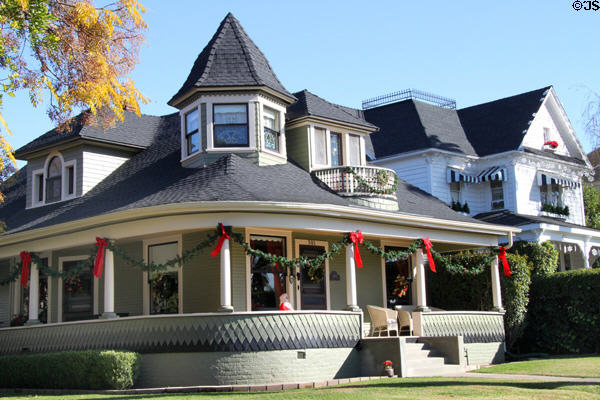 Queen Anne style house (1901) (501 Cajon St.). Redlands, CA.