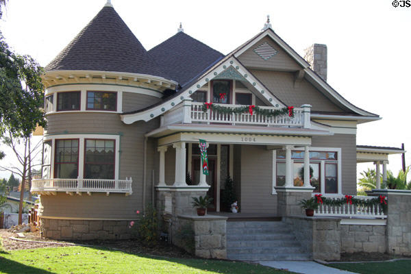 Charles F. Bailey Home (1902) (1004 Cajon St.). Redlands, CA.