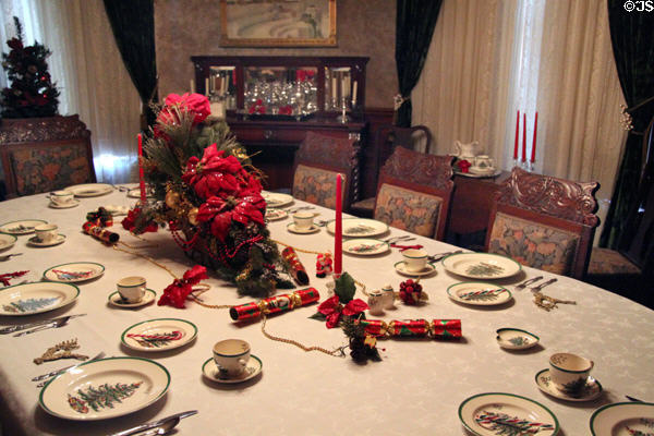 Dining room at Kimberly Crest House. Redlands, CA.