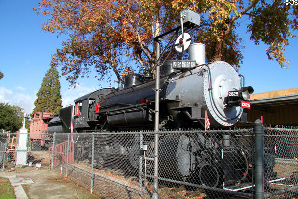 Steam locomotive 2825 at San Bernardino County Museum. Redlands, CA.