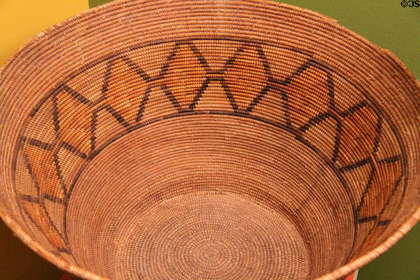 Serrano native burden basket at San Bernardino County Museum. Redlands, CA.
