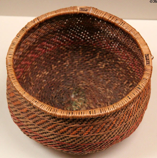 Mojave native basket bowl at San Bernardino County Museum. Redlands, CA.