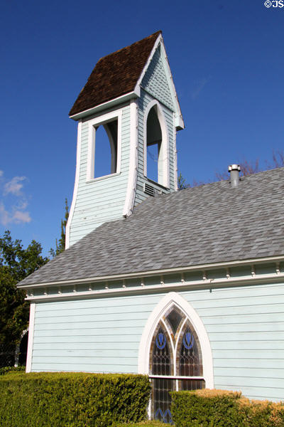Orange Grove Chapel (originally First Evangelical Lutheran Church) (1901) moved to Edwards Mansion. Redlands, CA.