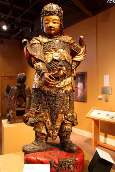 Chinese Warrior (c18thC) at Mission Inn Museum. Riverside, CA.