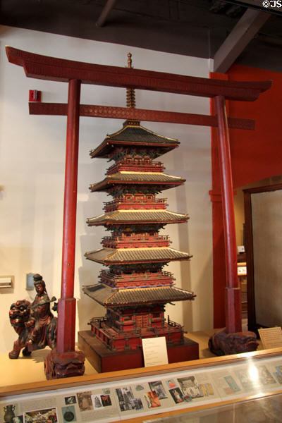 Japanese & Chinese art which once graced Mission Inn at Mission Inn Museum. Riverside, CA.