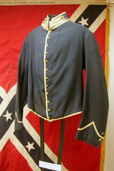 U.S. 1854 Cavalry Uniform Jacket (1861-80) at Riverside Museum. Riverside, CA.