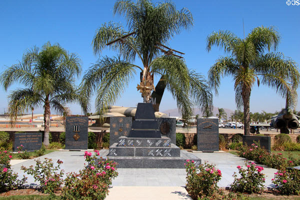 Memorials at March Field Air Museum. Riverside, CA.