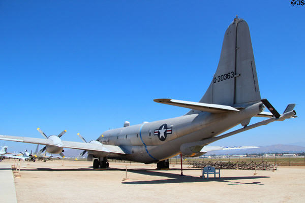 Boeing KC-97L Stratofreighter prop tanker (1950-73) at March Field Air Museum. Riverside, CA.