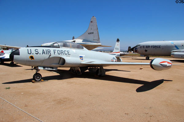 Lockheed T-33A Shooting Star trainer & utility transport (1948) at March Field Air Museum. Riverside, CA.