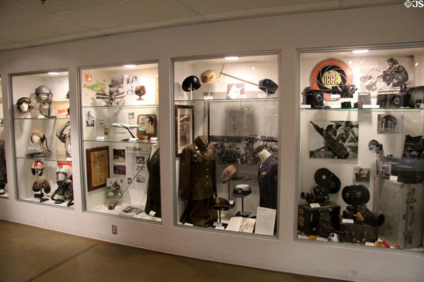 Collection of Air Force uniforms & objects at March Field Air Museum. Riverside, CA.