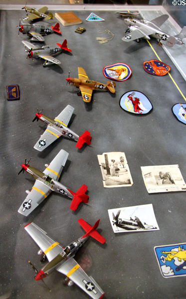 Tuskegee Airmen display at March Field Air Museum. Riverside, CA.