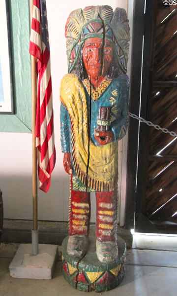 Cigar store Indian at Orange Empire Railway Museum. Perris, CA.