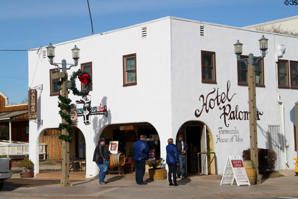 Palomar Inn Hotel (originally Hotel McCulloch) (c1927) (28522 Old Town Front St.). Temecula, CA.