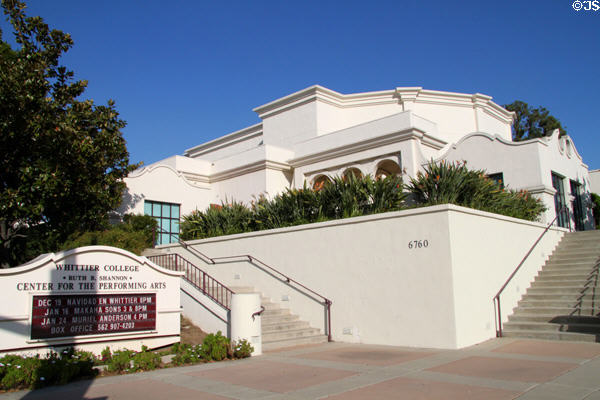 Whittier College Center for Performing Arts. Whittier, CA.