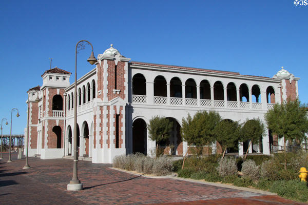 Casa del Desierto (1911-71) served as Barstow rail station & Harvey House. Barstow, CA. On National Register.
