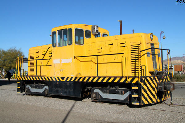 Diesel yard locomotive at Barstow Railroad Museum. Barstow, CA.