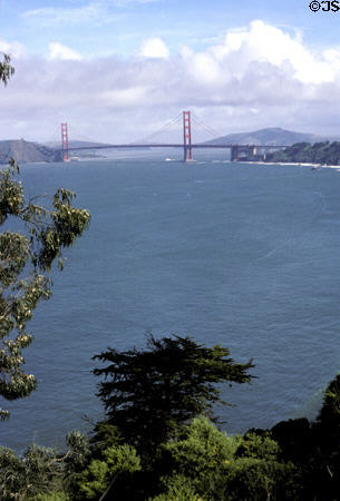 Golden Gate Bridge from Land's End. San Francisco, CA.