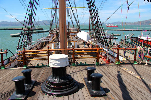 Balclutha deck at Maritime National Historical Park. San Francisco, CA.