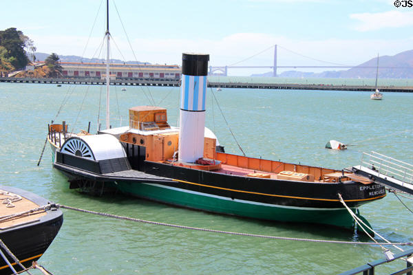 Eppleton Hall sidewheeler tow boat (1914) at Maritime National Historical Park. San Francisco, CA.