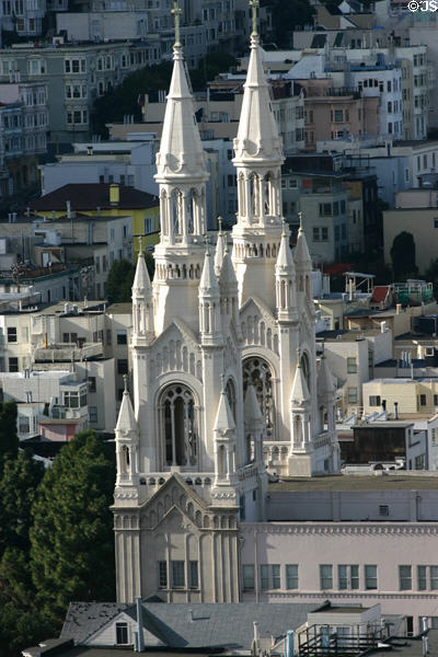 SS Peter & Paul Church (1924) (666 Filbert St. on Washington Square). San Francisco, CA. Architect: Charles Fantoni.