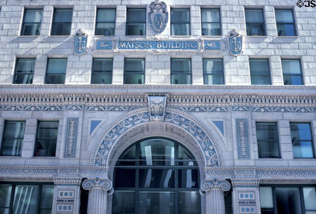 PG&E Headquarters (former Matson building) on Market Street. CA. Architect: Bakewell & Brown. On National Register.