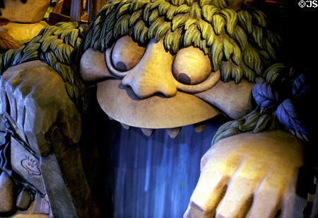 Sculpted cartoon character by Maurice Sendak in Where the Wild Things Are children's attraction at Metreon. San Francisco, CA.