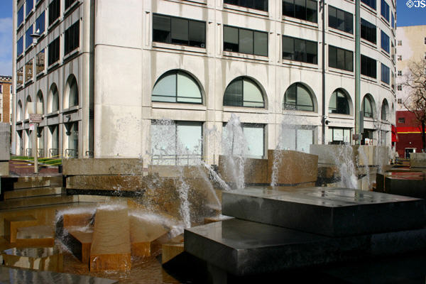 United Nations Plaza fountain (1980) by Lawrence Halprin. San Francisco, CA.
