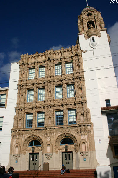 Mission High School (1926) (18th & Dolores). San Francisco, CA. Style: Spanish-Colonial Revival. Architect: John Reid Jr..