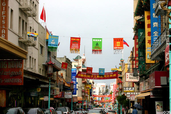 Grant Avenue in Chinatown. San Francisco, CA.