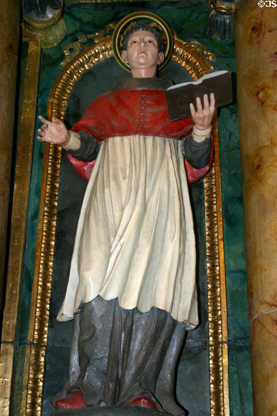 San Buenaventura (St. Bonaventure), a Franciscan Minister General & Cardinal, from left side altar of Mission Dolores. San Francisco, CA.